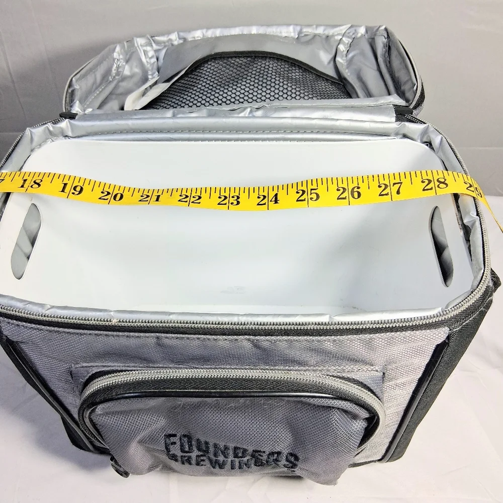 Coleman Soft Sided Removable Plastic Liner Founders Brewing Beverage Cooler